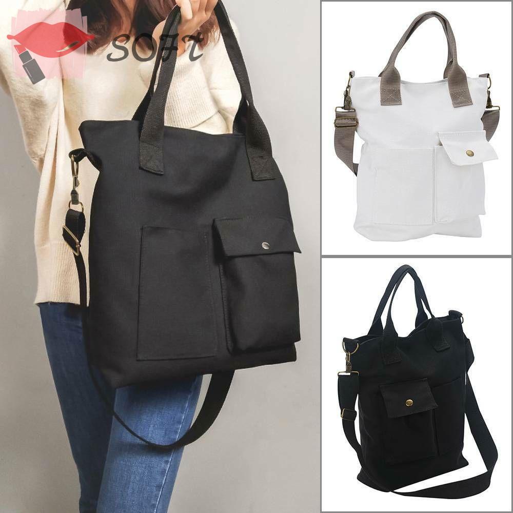 SOFTNESS Túi Xách Du Lịch Vải Bố Dung Tích Lớn