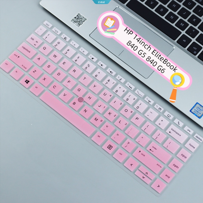 1 Miếng Bọc Bàn Phím Máy Tính HP 14 Inch Bằng Silicon Chống Nước Chống Bụi Màu Trơn Cho EliteBook 840 G5 840 G6