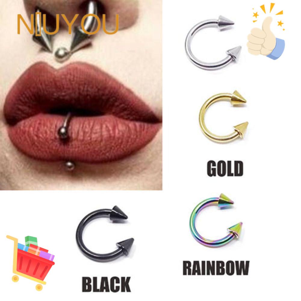 Khuyên Xỏ Mũi Nhọn Dạng Gai Nhọn Tròn Hình Nón Bằng Thép Phẫu Thuật Bán Chạy
