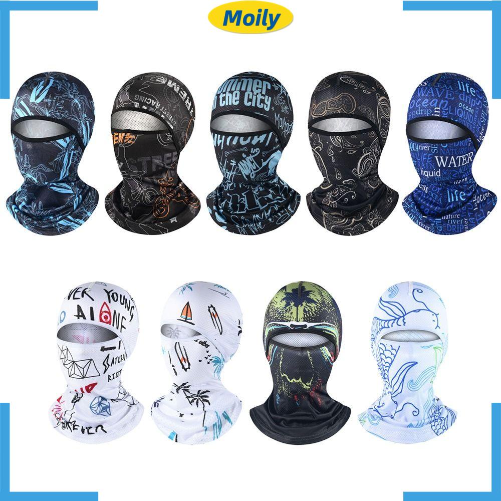 MOILYVN Toàn Bộ Mũ Trùm Đầu Chống Tia UV Chắn Gió Bảo Vệ Mặt Tiện Dụng Ốp