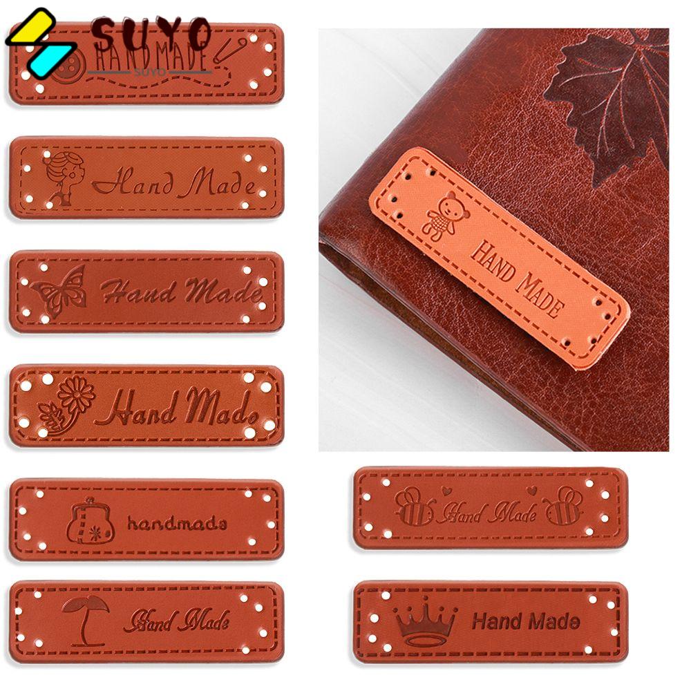 SUYO Bộ 10 Miếng Da PU May Vá Thủ Công