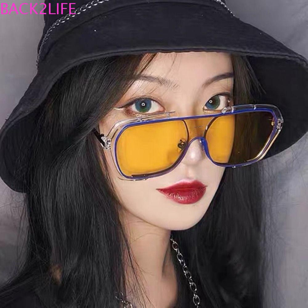 BACK2LIFE Kính Mát Chống Tia UV Kiểu Dáng Đơn Giản Phong Cách Hàn Quốc Cho Nam Và Nữ