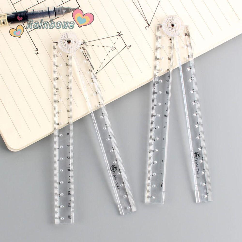 RAINBOW Set 5 Thước Đo Thẳng Dài 30cm Dạng Gập Tiện Dụng Chất Lượng Cao