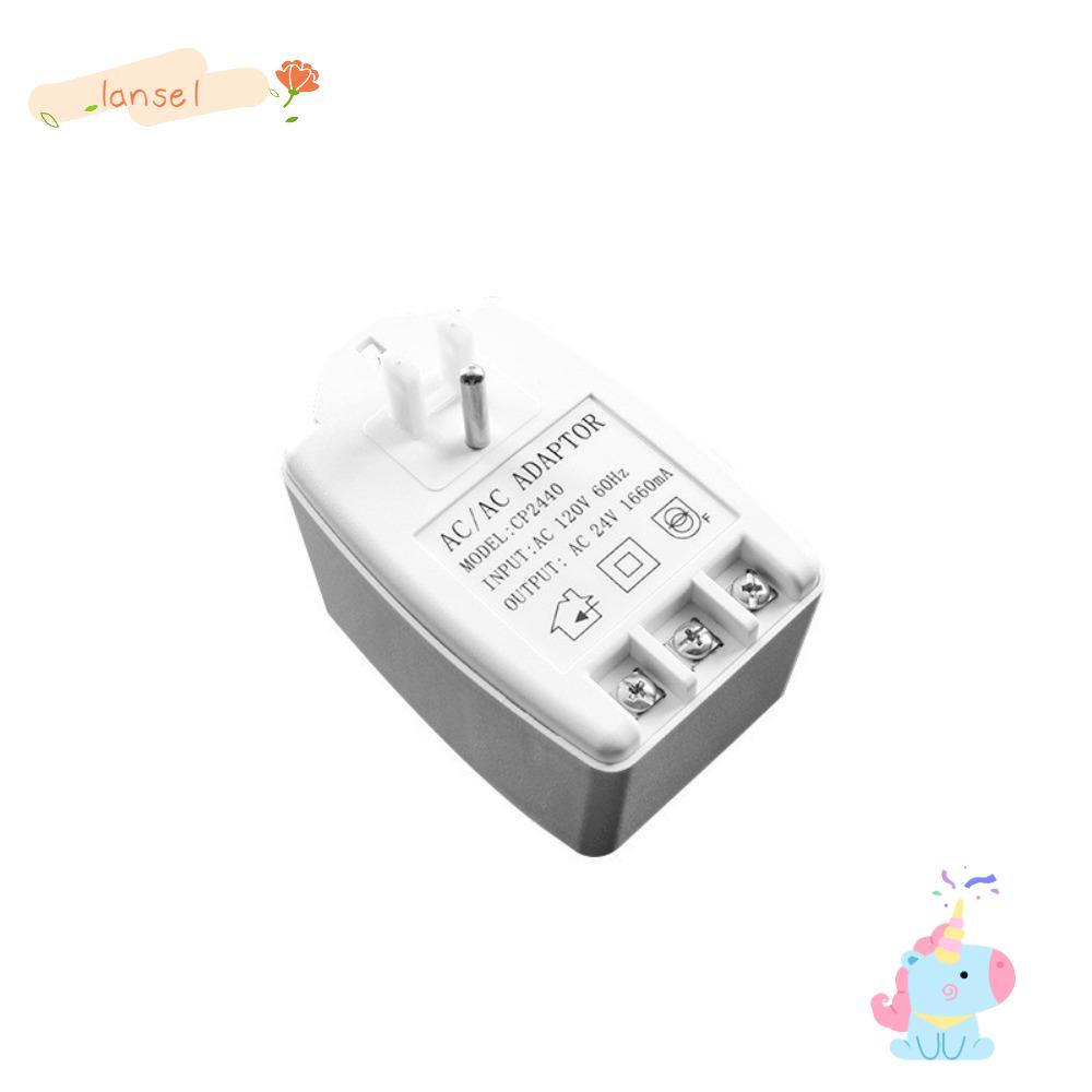 LANSEL Máy Biến Áp 120 VAC 60Hz 24V 40VA PTC Phích Cắm AC Bằng Nhựa + Đồng Nhỏ Gọn