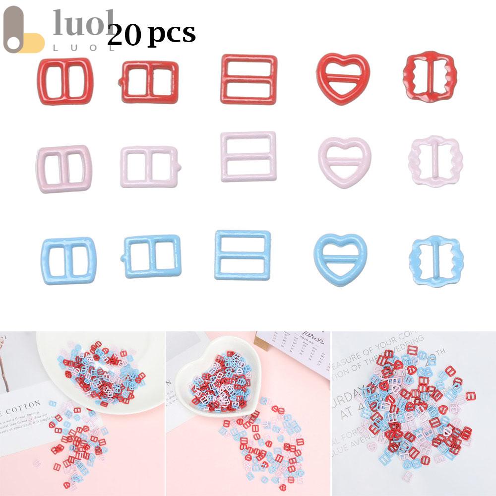 LUOL Set 20 Khóa Ba Phần Mini Siêu Nhỏ Có Thể Điều Chỉnh Cho Búp Bê Nhồi Bông Đồ Chơi