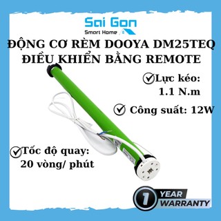 Động cơ rèm cuốn dm25teq/l – 1.1/20 điều khiển từ xa bằng remote – bảo hành 1 năm