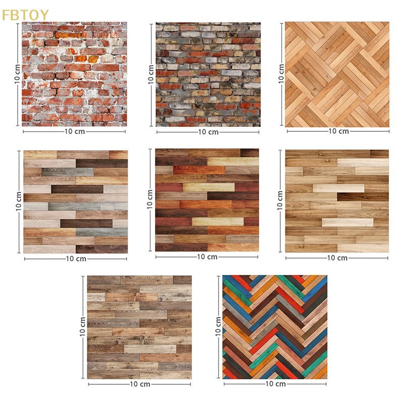 1 Miếng Dán Tường Giả Gạch Trang Trí Nhà Búp Bê Tỉ Lệ 1: 12