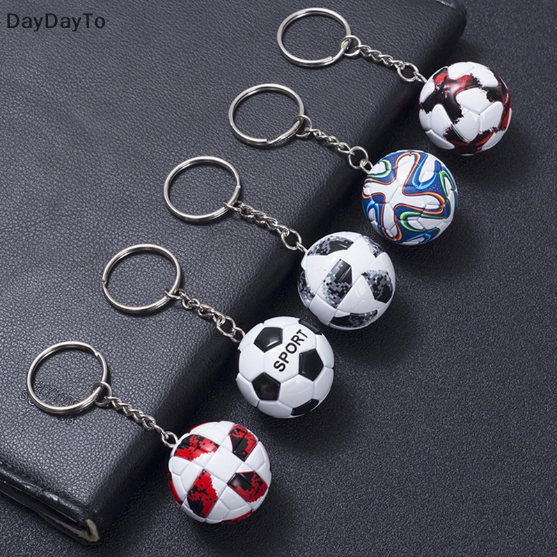 Móc Khóa Da PU Hình Quả Bóng Đá Thời Trang Dành Cho Nam Và Nữ