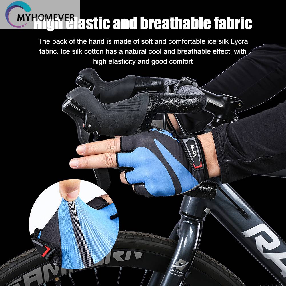 Găng Tay Thể Thao Hở Ngón Mềm Mại Thoáng Khí Lycra