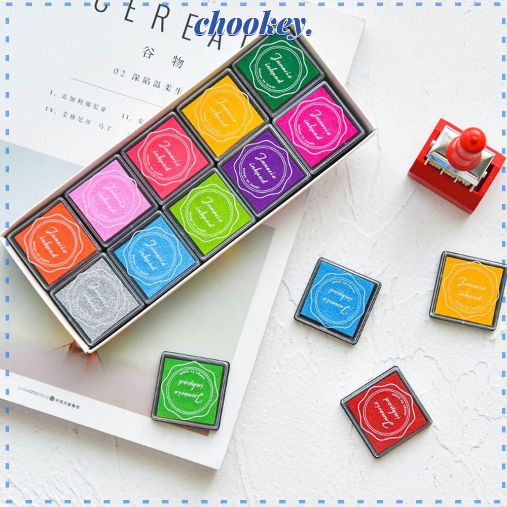 CHOOKEY Bộ 20 Con Dấu Cao Su Nhiều Màu Sắc Trang Trí Sổ Tay Cho Bé