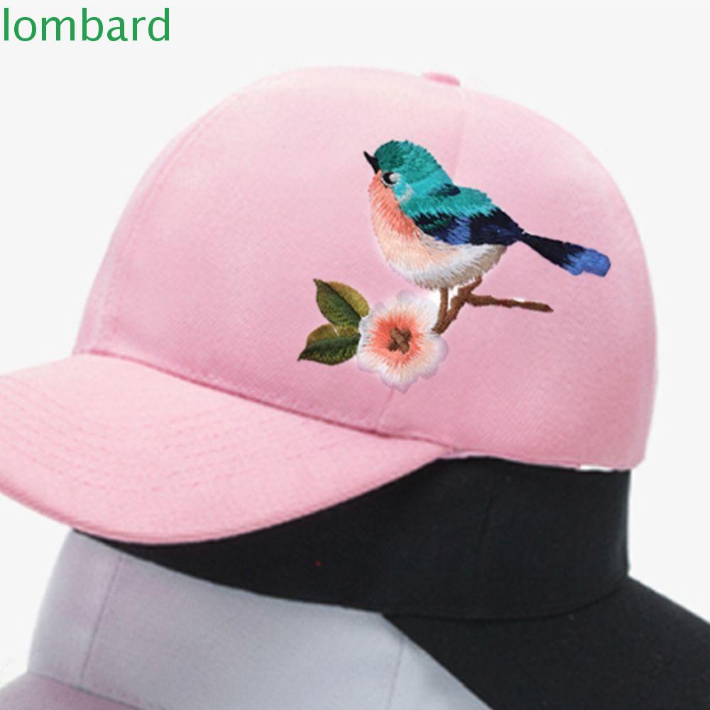 LOMBARD Set 2 Sticker Ủi Thêu Hình Chim 3D