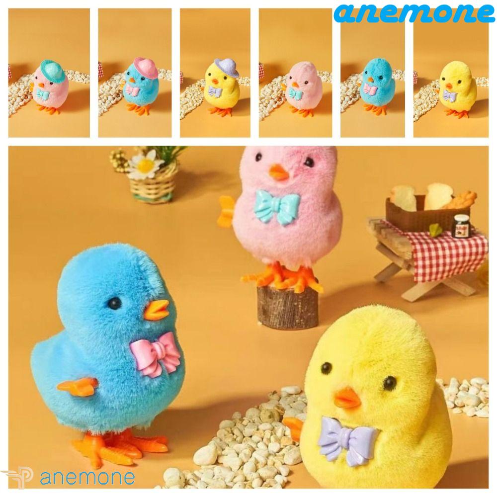 ANEMONE Đồ Chơi Gà Lên Dây Cót Bằng Bông Cổ Điển Cho Bé