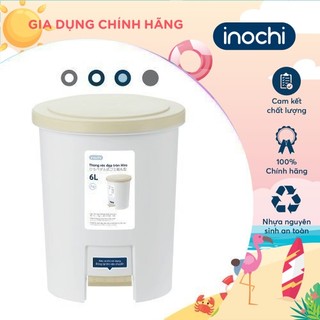 [LIFEMC11M2ADP -12% đơn 250K] Thùng rác đạp tròn Inochi - Hiro 6L