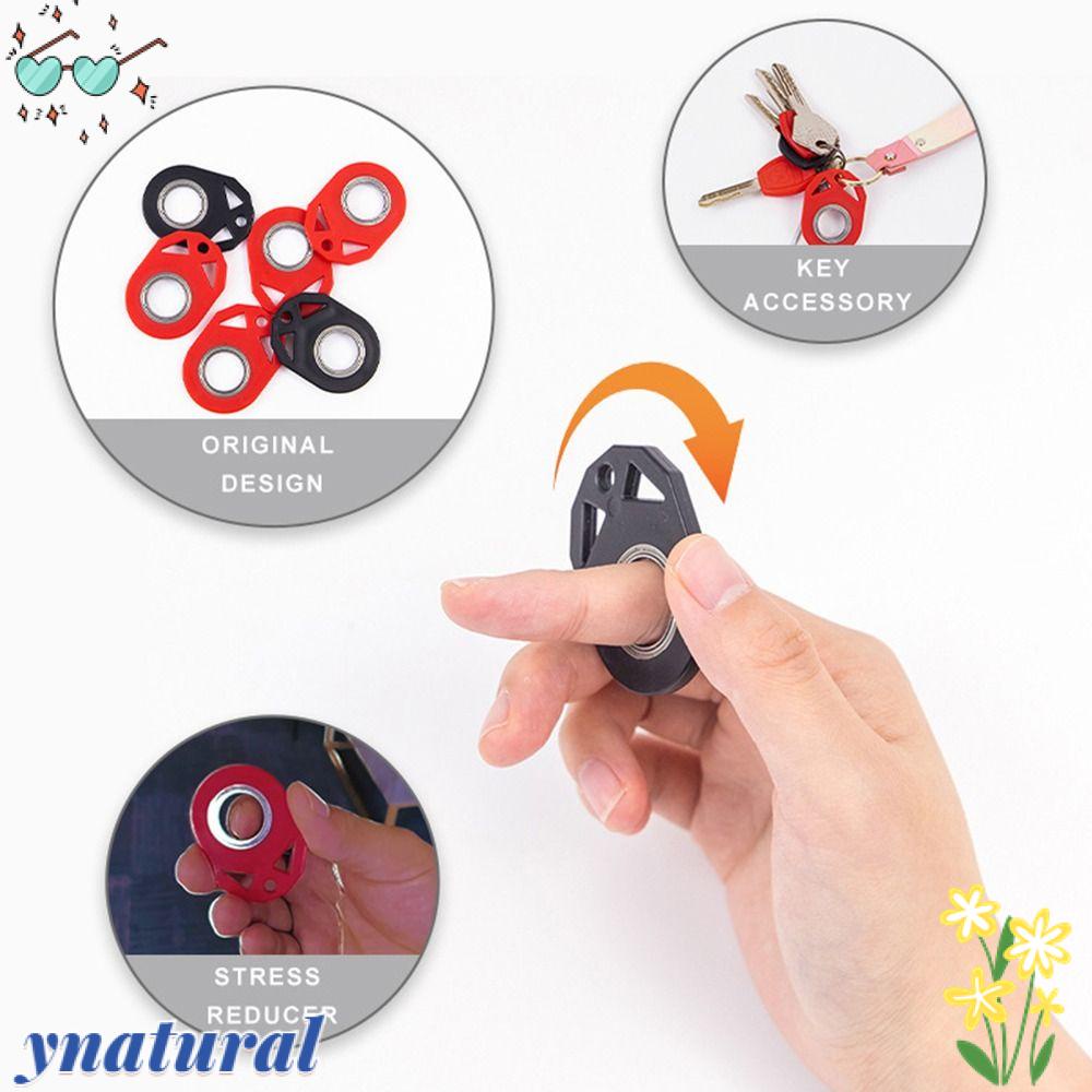 YNATURAL Móc Khóa Sinh Tồn EDC Bằng Kim Loại Có Thể Xoay Được