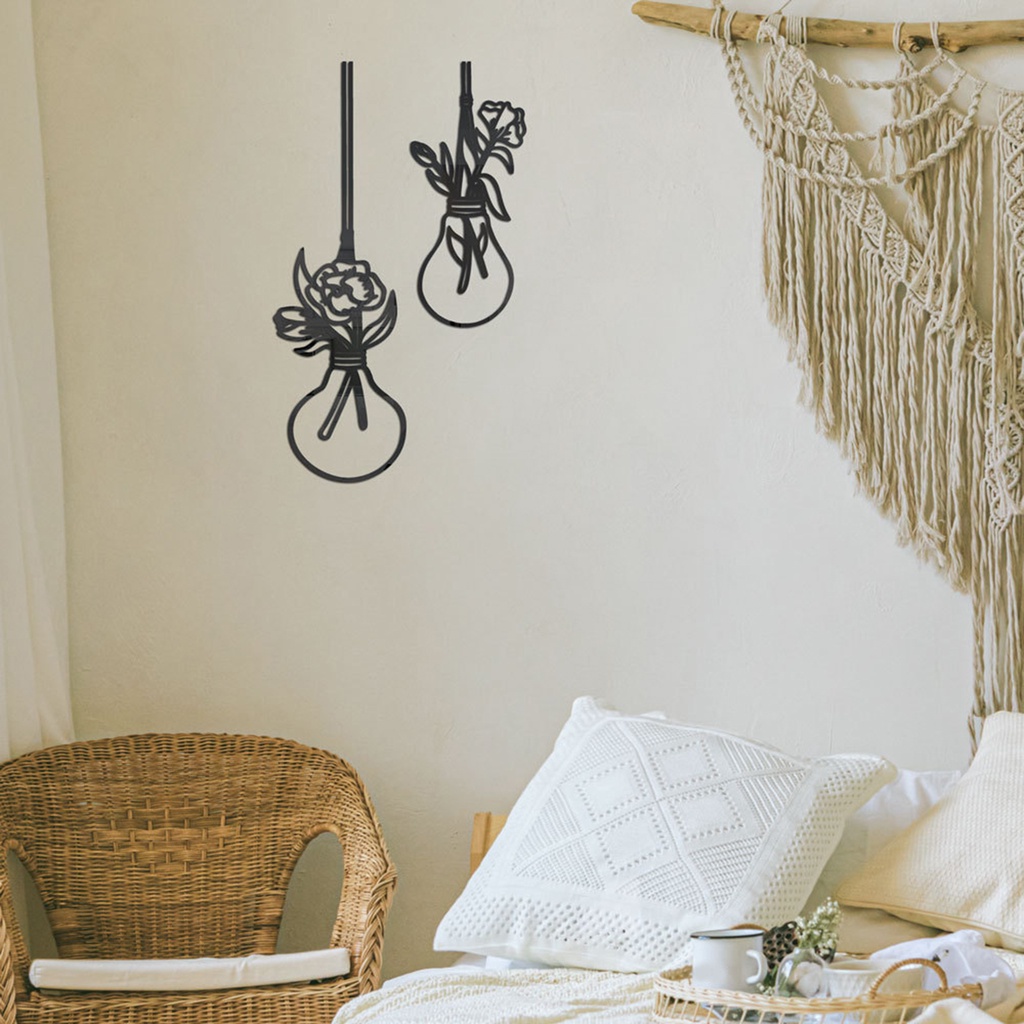 Miếng Dán Tường Trang Trí Tráng Gương Hình Bóng Đèn 3D Bằng Acrylic DIY Dành Cho Nhà Cửa