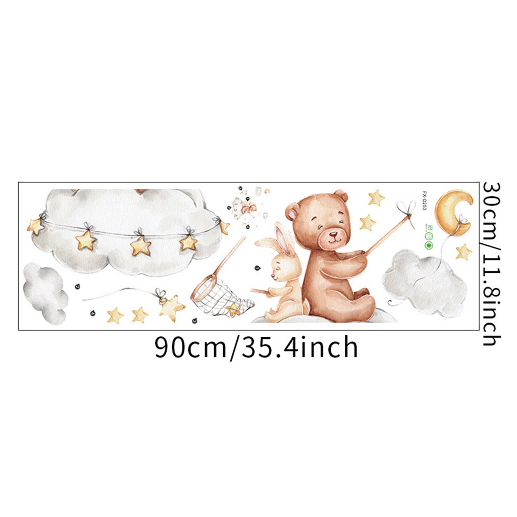 Miếng Dán Tường Bằng PVC Chống Nước Họa Tiết Hoạt Hình Bắt Mắt Trang Trí Nhà Cửa DIY