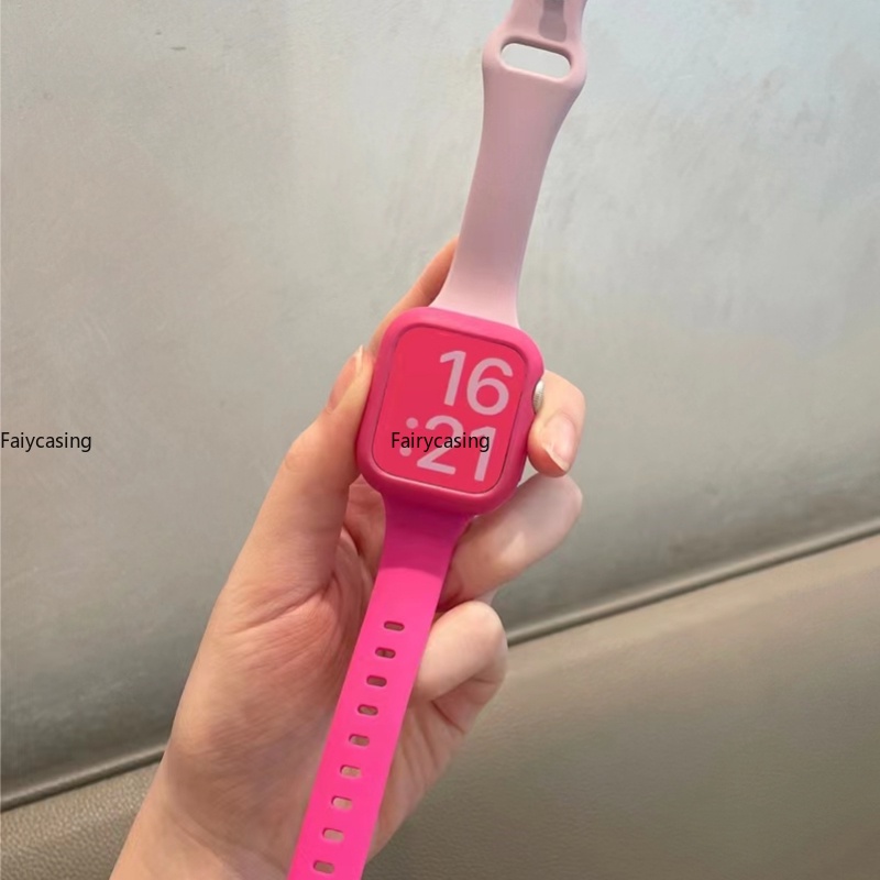 Bộ 2 Dây Đeo Silicone Cho Đồng Hồ Thông Minh Apple Watch 8 Ultra Series 7 Se 3 4 5 6 iWatch 44 / 45 / 49mm 41mm 40mm 38mm 42mm 44 45 mm
