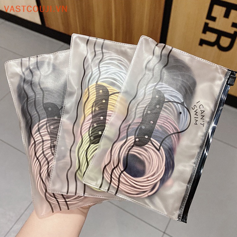 Túi 100 Dây Thun Buộc Tóc Co Giãn Dành Cho Nữ