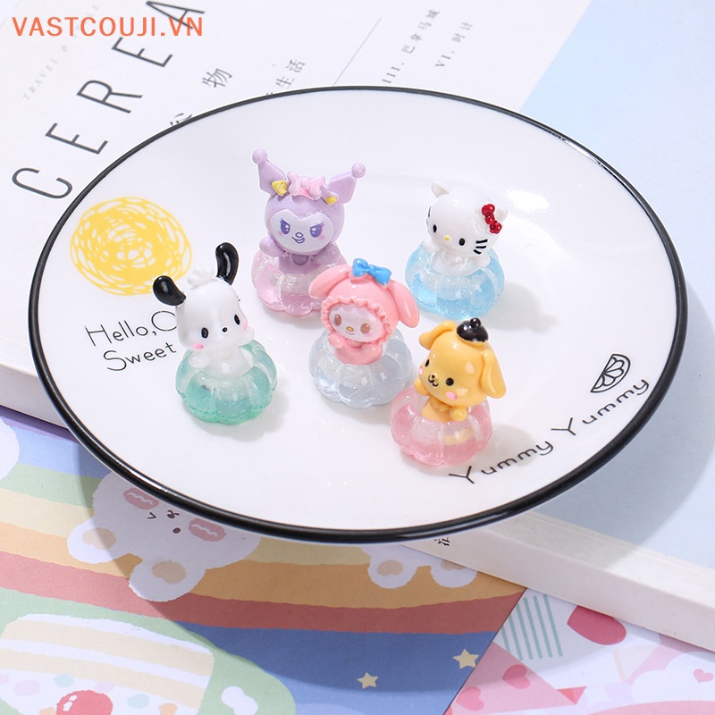 1 Vòng Phao Bơi mini Bằng Nhựa Phát Quang Trang Trí Nhà Búp Bê VN