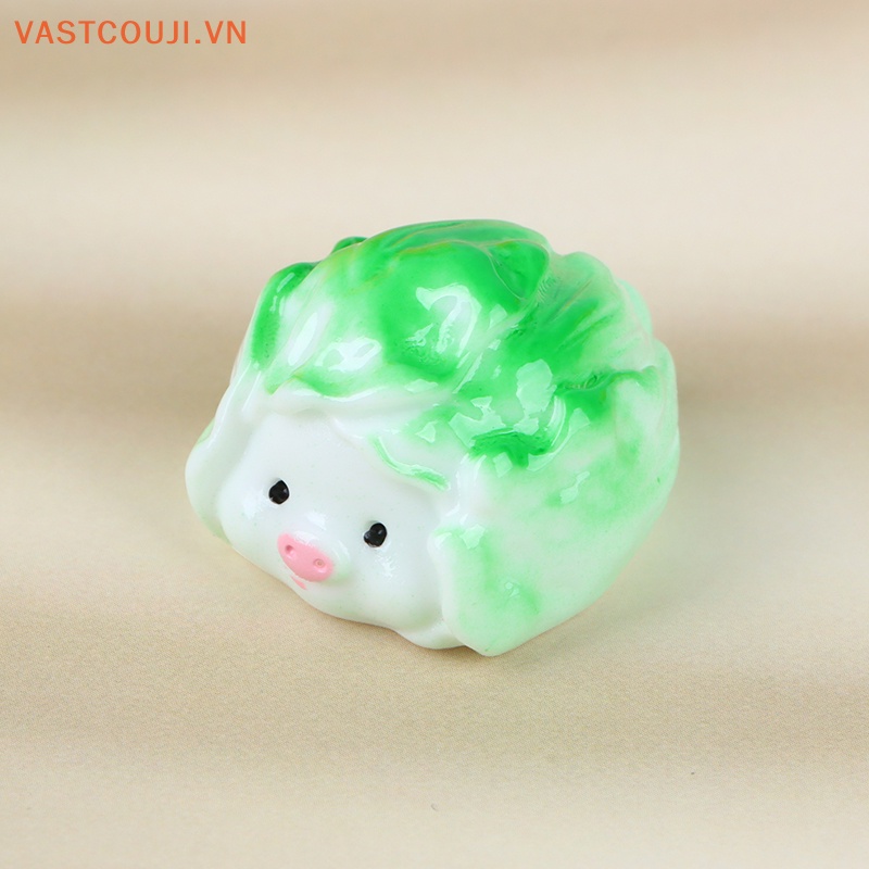 Bộ 2 Phụ Kiện Trang Trí Bằng Nhựa Hình Rau Củ Quả diy