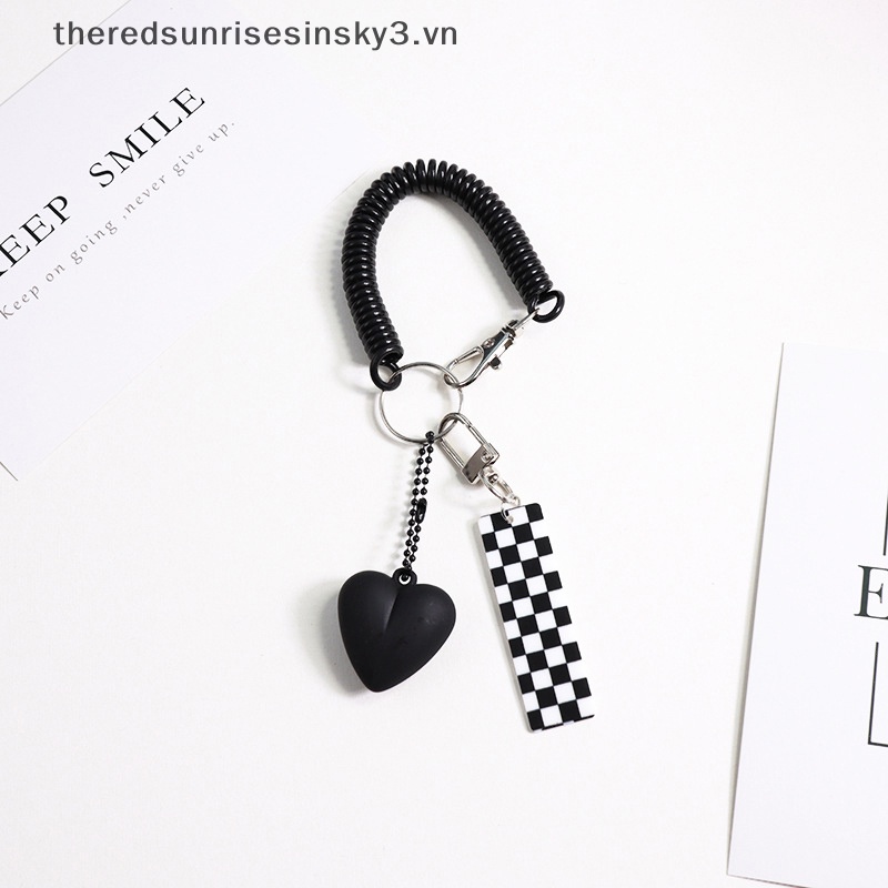 Móc Chìa Khóa Xe Hơi Bằng Acrylic Họa Tiết Hoạt Hình Dễ Thương Chống Thất Lạc Tiện Dụng