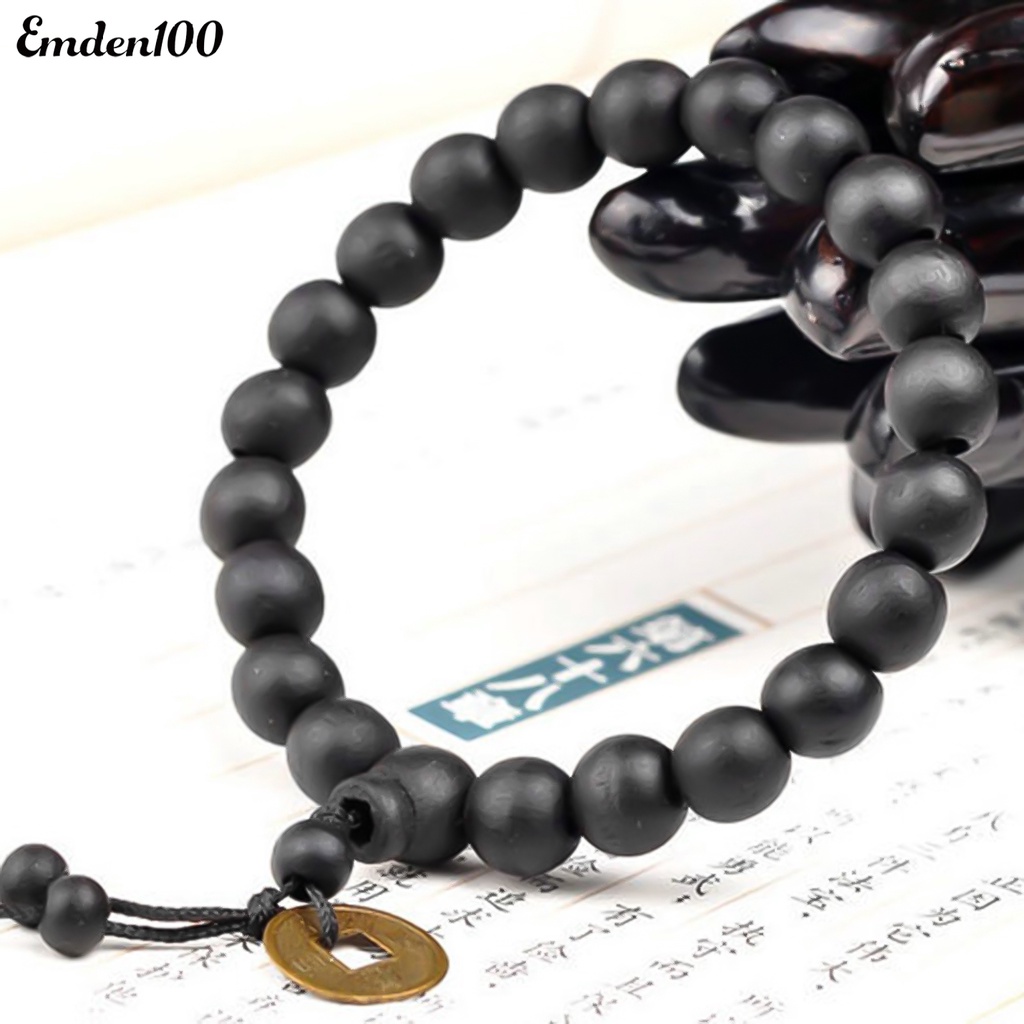 Vòng Tay Chuỗi Hạt Gỗ Phong Cách Vintage Cho Nam Và Nữ