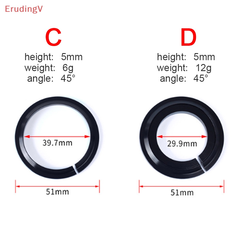 Vòng Đệm Phuộc Thẳng 45 Độ 2.13inch Chuyên Dụng Cho Xe Đạp [Mới] [Mới]