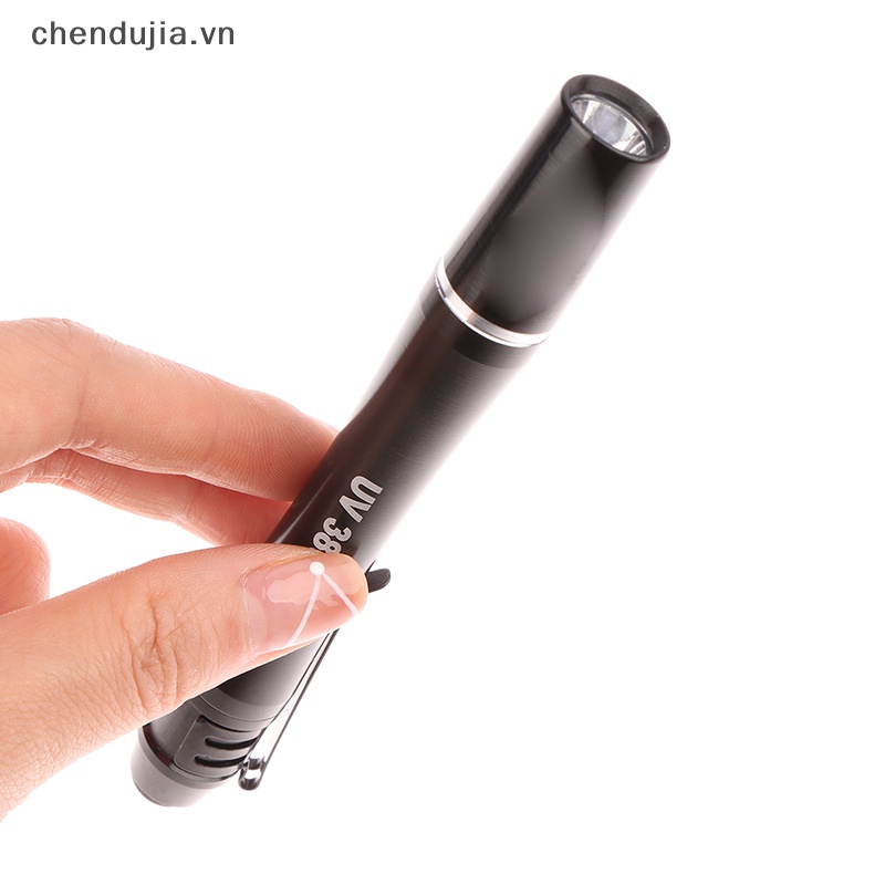 Đèn Pin Mini 395nM 380nM 365nM UV LED Hình Cây Bút Chất Liệu Nhôm