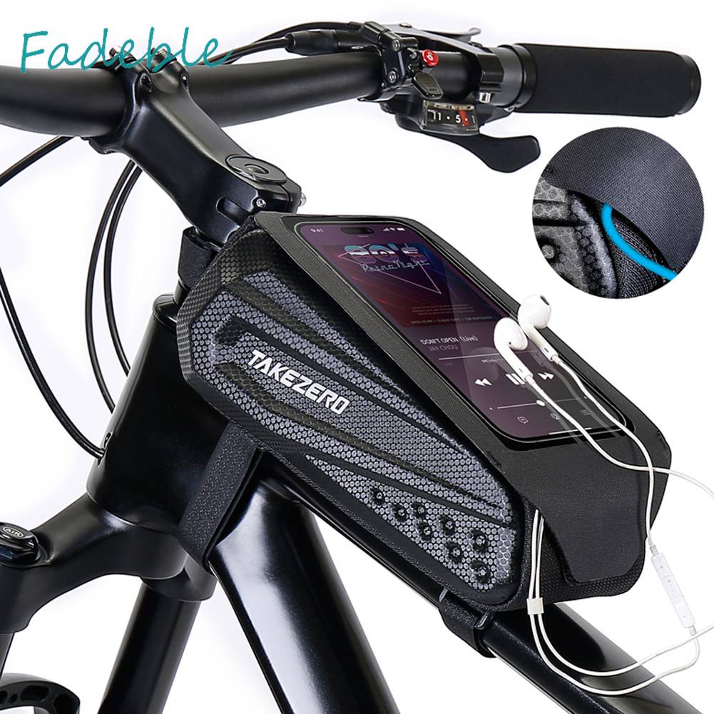 Túi Đựng Đồ Dùng 1L Thiết Kế Vỏ Nắp Lật Gắn Khung Xe Đạp Leo Núi Tiện Dụng