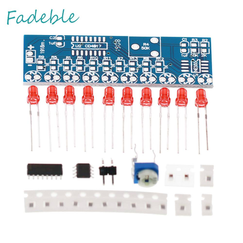 Bộ Bo Mạch Đèn LED NE555 CD4017 SMD 2.5-14.5V