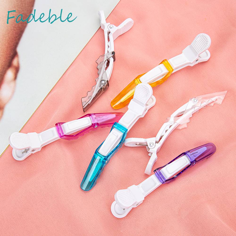 Set 6 Kẹp Nhựa Cố Định Tóc Hai Cổng Thiết Kế Nhỏ Gọn