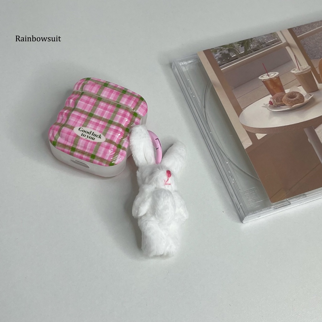 Vỏ Bảo Vệ Hộp Sạc Tai Nghe Bluetooth AirPods 1 / 2 Kèm Móc Khóa Hình Thỏ Phục Sinh Dễ Thương