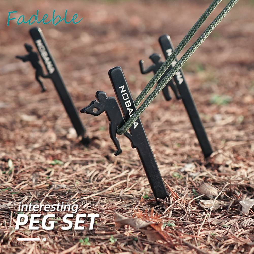 Set 4 Cọc Giăng Lều Trại Bằng Thép Không Gỉ