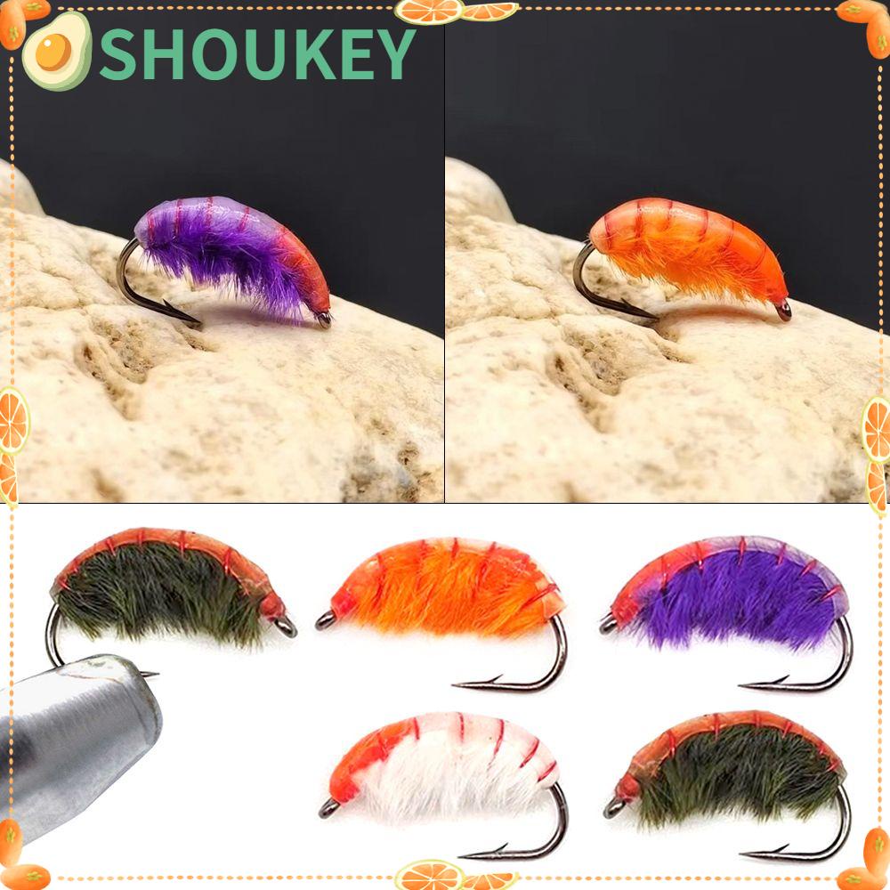 SHOUKEY Set 5 Mồi Câu Cá Giả Hình Côn Trùng