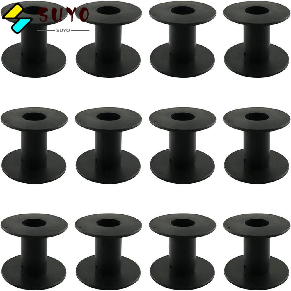 SUYO Bộ Chỉ May Vá 71mm Bằng Nhựa Màu Trắng Đen