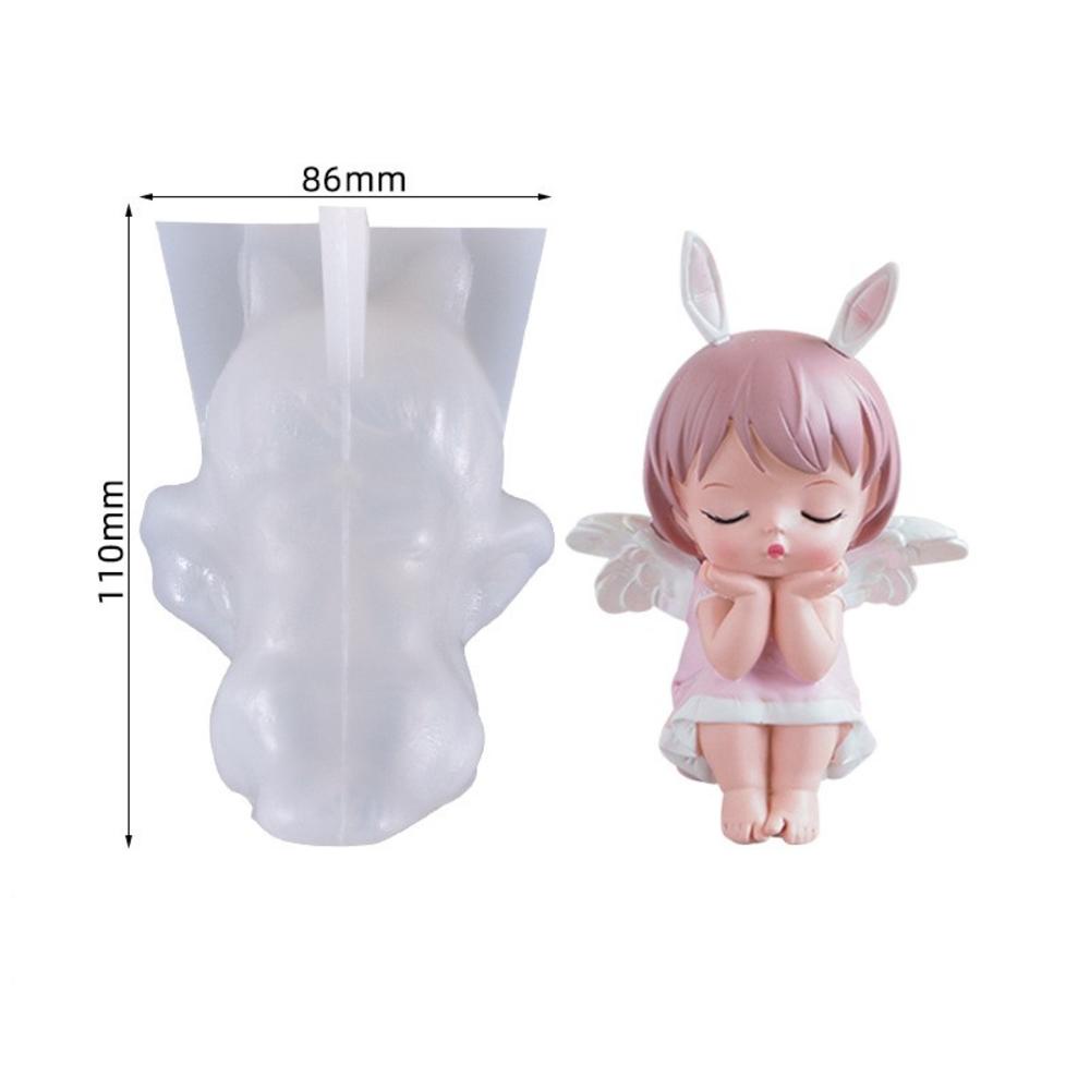 Khuôn Silicone Làm Nến Thơm Hình Cánh Thiên Thần 3D DIY Trang Trí Nhà Cửa