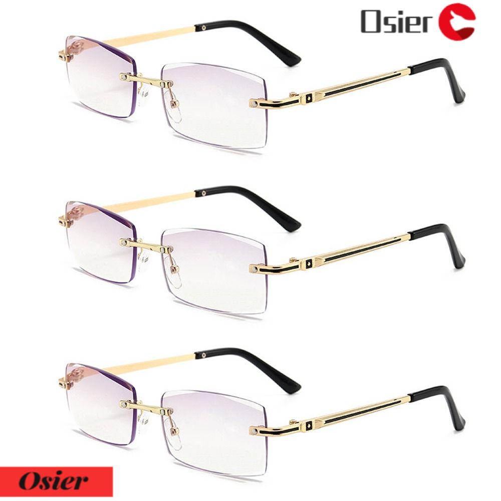 OSIER1 Kính Đọc Sách Gọng Vuông Chống Ánh Sáng Xanh Kiểu Dáng Đơn Giản