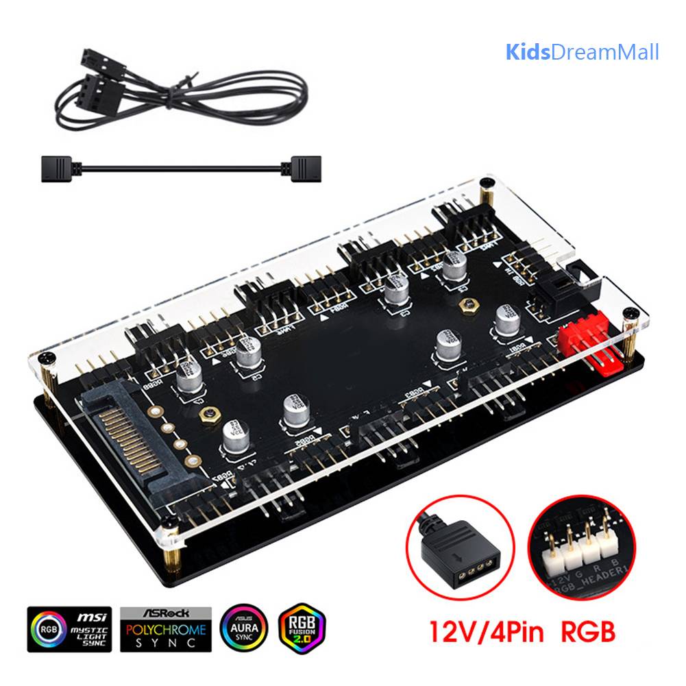 Bộ Chia Cổng 1 Sang 8 Cổng RGB PWM PC Cho ASUS