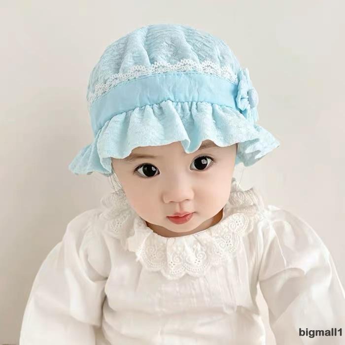 Nón Tai Bèo Vành Rộng Họa Tiết Hoa Dễ Thương Cho Bé Gái