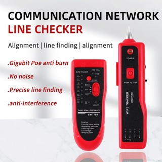 Thiết bị dò tìm test dây cáp mạng điện thoại âm tường m828 rj45 rj11 poe 100m đa năng