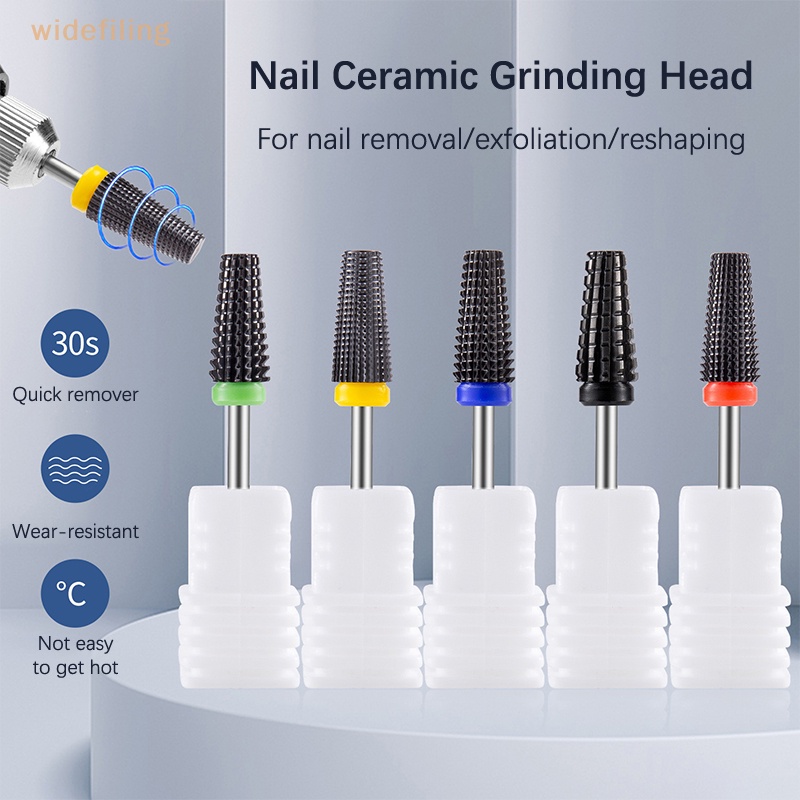 Mũi Khoan Móng Tay Bằng Sứ Đầu 3 / 32 "Loại Bỏ Gel Cứng / Lõm