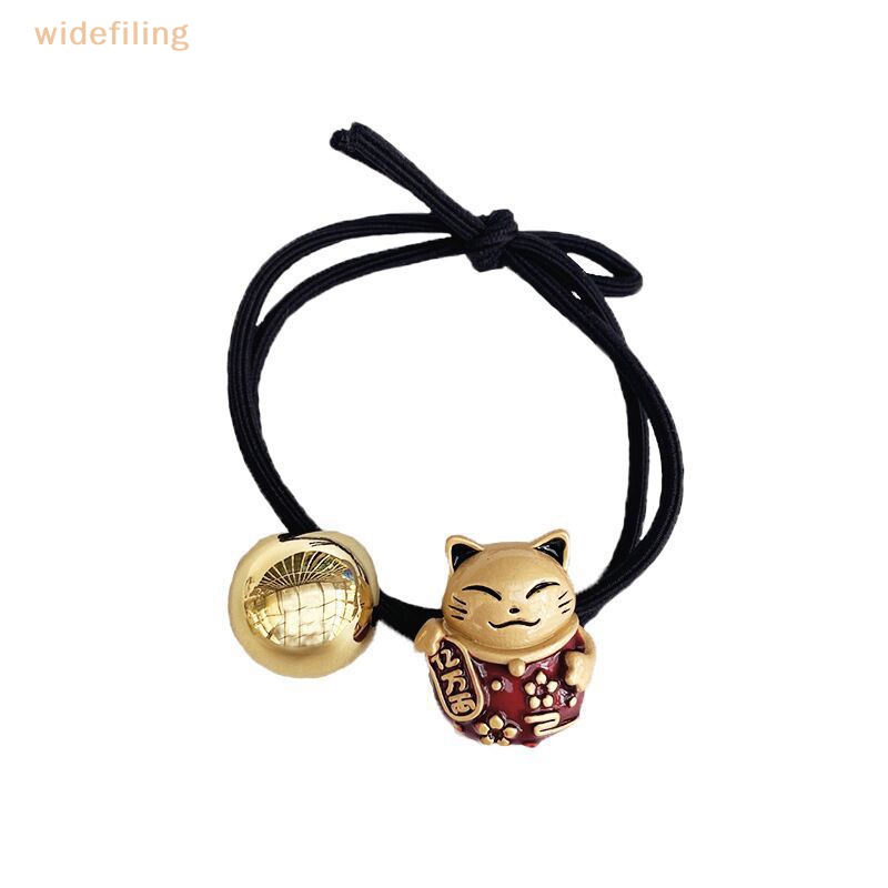 1 Vòng Tay Dây Thừng Đính Mặt Mèo May Mắn Bằng Resin Phong Cách Hoạt Hình Dễ Thương