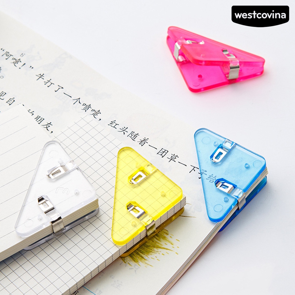 [WSTN]✎Set 5 Kẹp Góc Tam Giác Trong Suốt Đa Năng Tiện Dụng