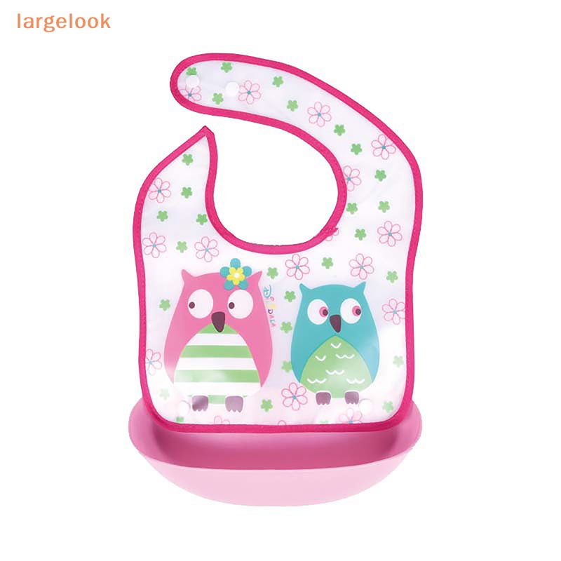 Yếm Ăn Tay Dài Chống Thấm Nước Họa Tiết Hoạt Hình Cho Bé