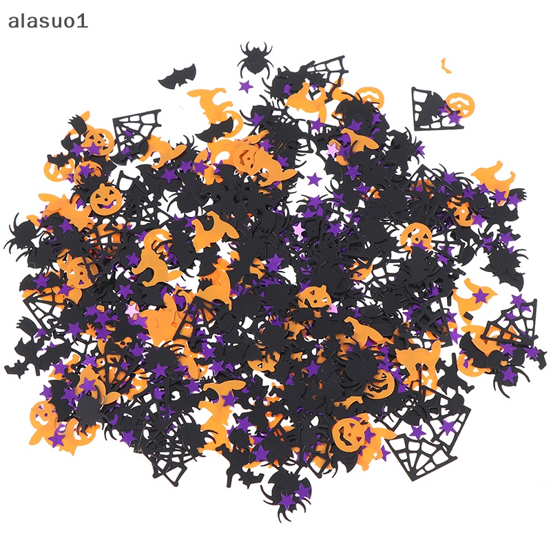[Alasuo] Bông Giấy Hình Hoa Giấy / Dơi / Bí Ngô Trang Trí Halloween 15g