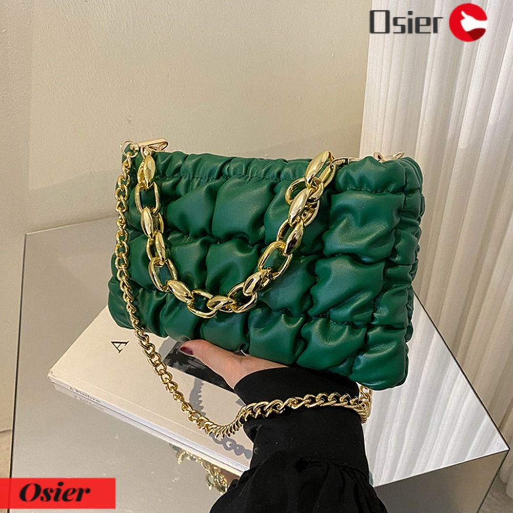 OSIER1 Túi Xách Tote Da PU Gọn Nhẹ Sức Chứa Lớn Thời Trang Cho Nữ