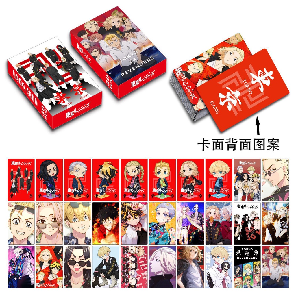 Lomo Card thẻ ảnh hologram lấp lánh Tokyo Revengers Photocard Postcard
