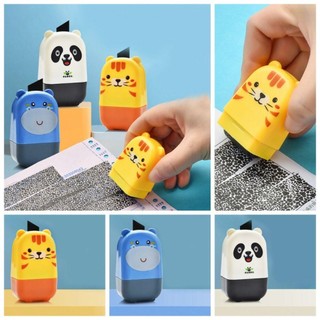 Darnell Rolling Privacy Seal, Express Bill Applicator Express Unpacking Security Stamp Roller, Portable Roller Cutter Privacy Applicator Self-Inking Confidential Seal Sinh viên