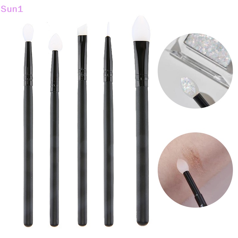 Set 5 Cọ Trang Điểm Đa Năng Bằng Silicon Mềm Tiện Dụng