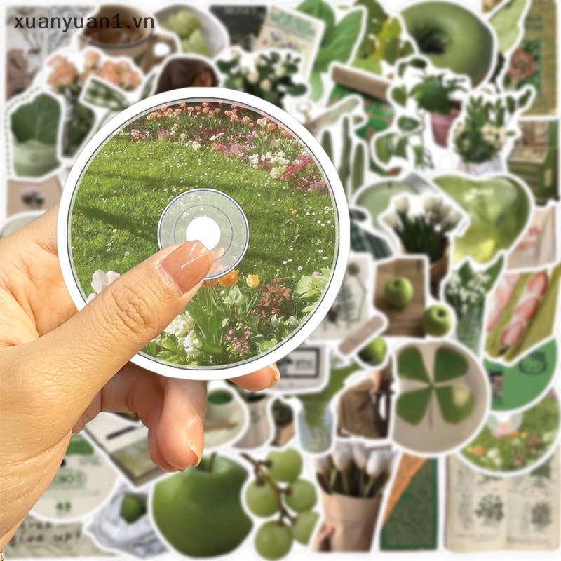 Set 62 Đề Can Dán Trang Trí Sổ Tay / Nhật Ký / Xe Đạp / Xe Hơi